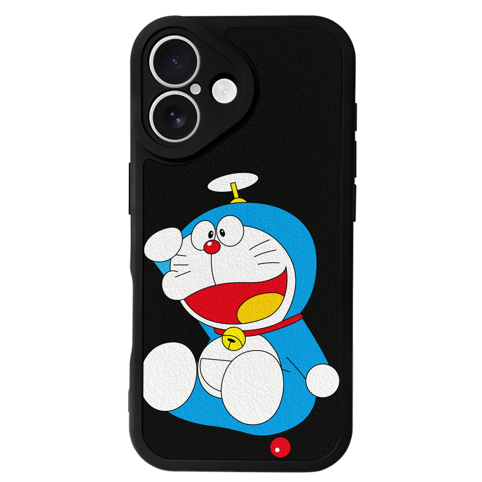 （画像用） ドラえもん Doraemon 【iPhone 16シリーズ対応】シリコンスマホケース（レザー調） 材質：シリコン